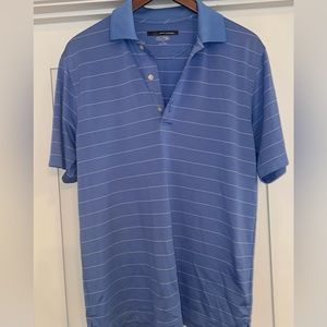 Greg Norman - Blue/White Stripe Golf Polo Shirt